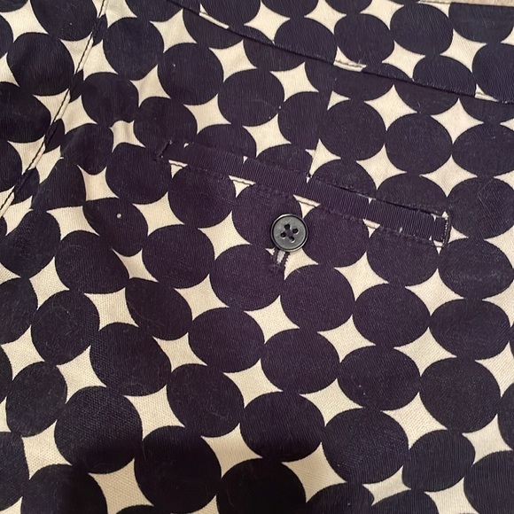 J CREW Mini Skirt Navy/White PolkaDot - Picture 5 of 6